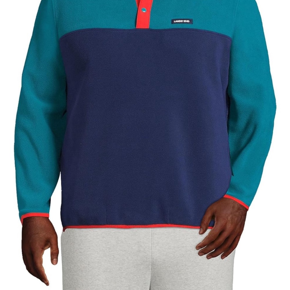 Lands' End NWT Men's Polar Fleece Sweatshirt Size XL (46-48)